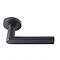 Revive Nino Round Door Lever Handles - Matt Black  Feature Large Image