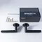 Revive Nino Round Door Lever Handles - Matt Black  Standard Large Image