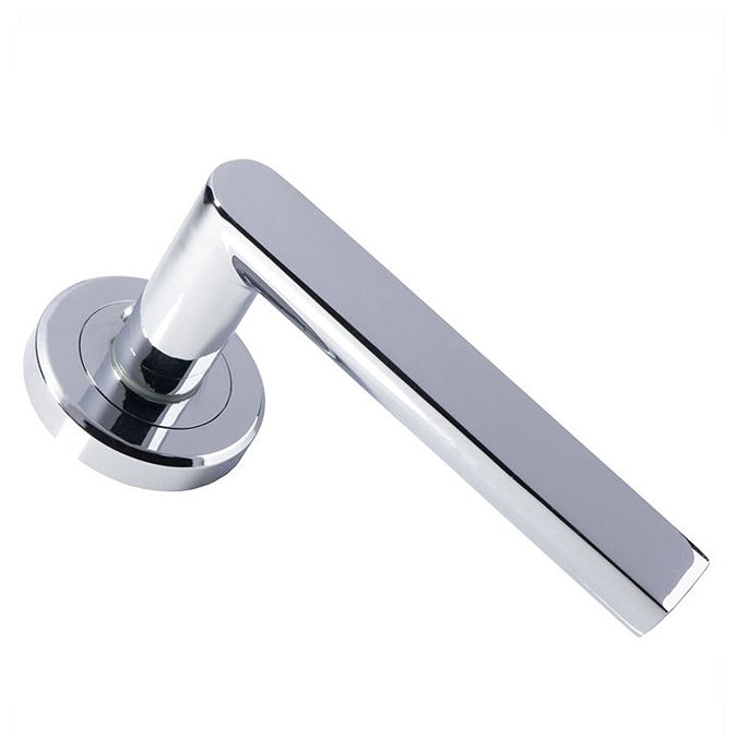 Revive Nino Round Door Lever Handles - Polished Chrome  Profile Large Image