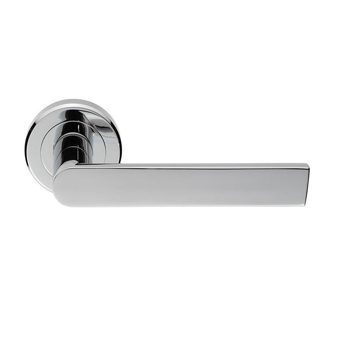 Revive Nino Round Door Lever Handles - Polished Chrome  Large Image