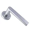 Revive Nino Round Lever Door Handles - Satin Chrome  Profile Large Image