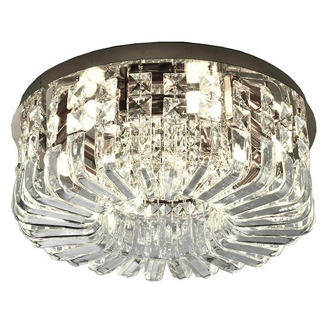 Revive Opulent Chrome Flush Chandelier