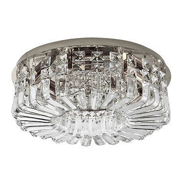 Revive Opulent Chrome Flush Chandelier