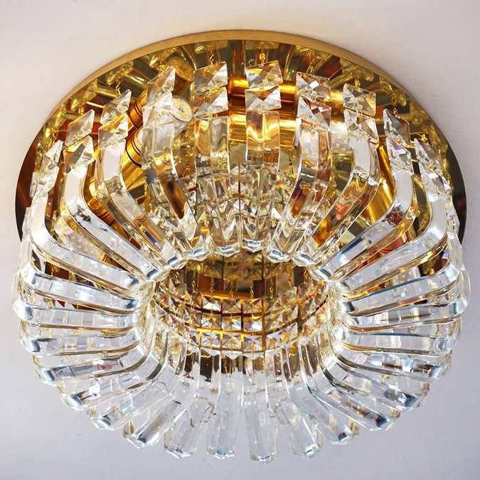 Revive Opulent Gold Flush Chandelier