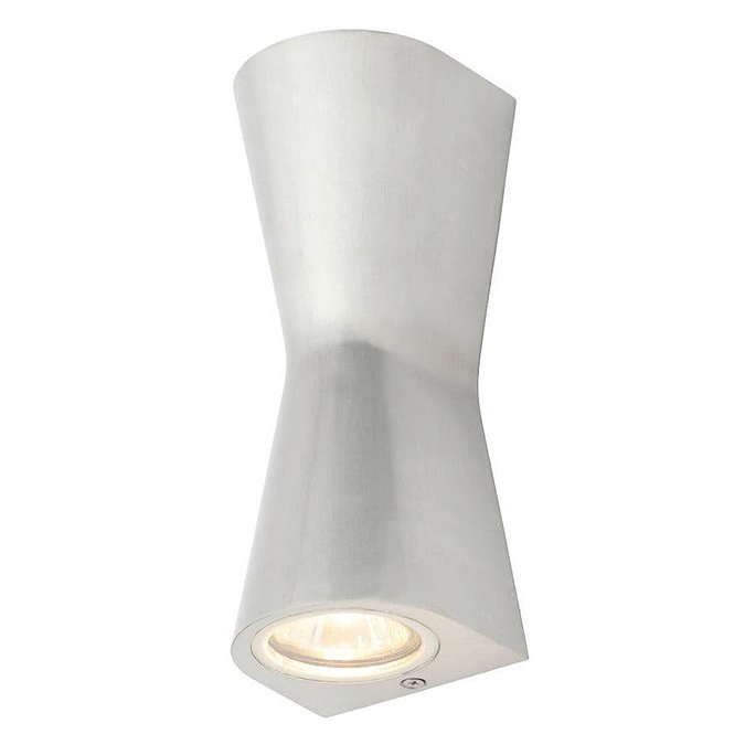 Revive Outdoor Aluminium Double Cone Up & Down Wall Light Large Image