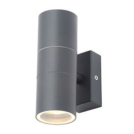 Revive Outdoor Anthracite Grey Up & Down Wall Light Medium Image