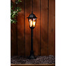 Revive Outdoor Black 6-Panel Tall Post Lantern  Profile Large Image