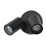 Revive Outdoor Black Adjustable Twin Spotlights Large Image