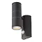 Revive Outdoor Black PIR Up & Down Wall Light Large Image