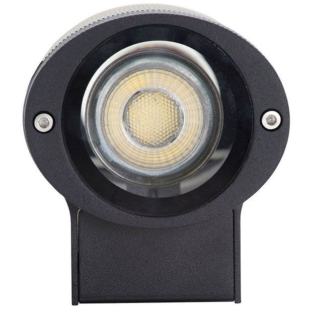 Revive Outdoor Black Ridged Up & Down Wall Light  Standard Large Image