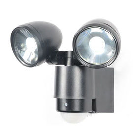 Revive Outdoor Black Security Twin Spotlights with PIR Sensor Medium Image
