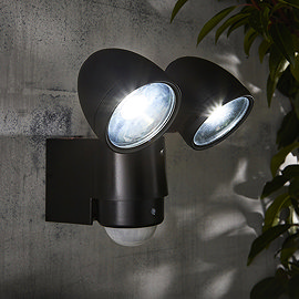 Ellis & Co Outdoor Black Security Sensor Wall Light