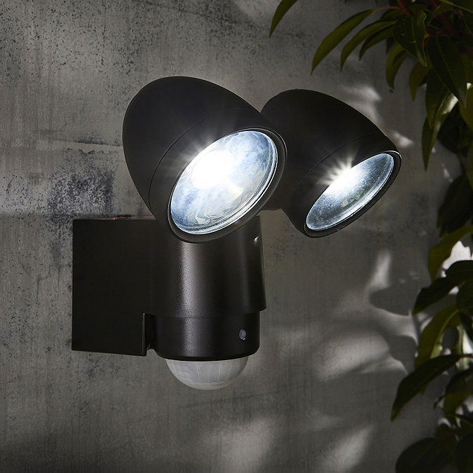 Ellis & Co Outdoor Black Security Sensor Wall Light