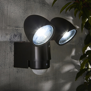 Ellis & Co Outdoor Black Security Sensor Wall Light