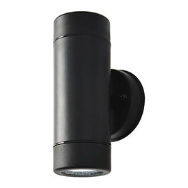 Revive Outdoor Black Up & Down Wall Light Medium Image