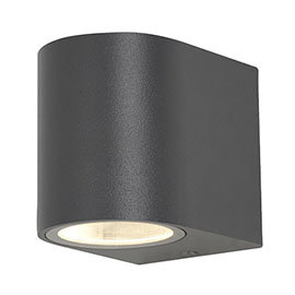 Revive Outdoor Black Up or Down Wall Light Medium Image