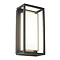 Revive Outdoor Grey Rectangular Box Wall Light Large Image