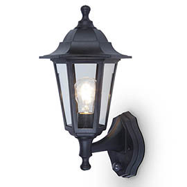 Revive Outdoor Coast PIR Black Up Lantern Medium Image