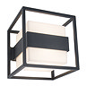Revive Outdoor Cube Dark Grey Wall Light Large Image