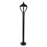 Revive Outdoor Matt Black LED Bollard Lantern Large Image
