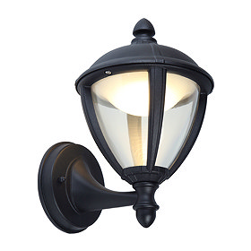 Revive Outdoor Matt Black LED Up Lantern Large Image