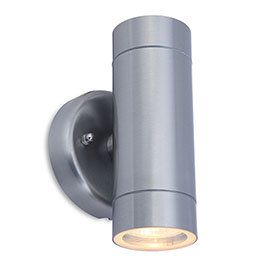 Revive Outdoor Modern Stainless Steel Up & Down Wall Light Medium Image