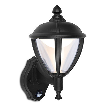 Revive Outdoor PIR Matt Black LED Up Lantern  Profile Large Image