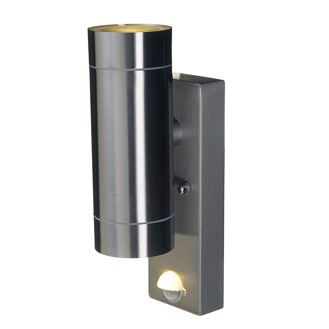 Revive Outdoor PIR Modern Stainless Steel Up & Down Wall Light  Feature Large Image