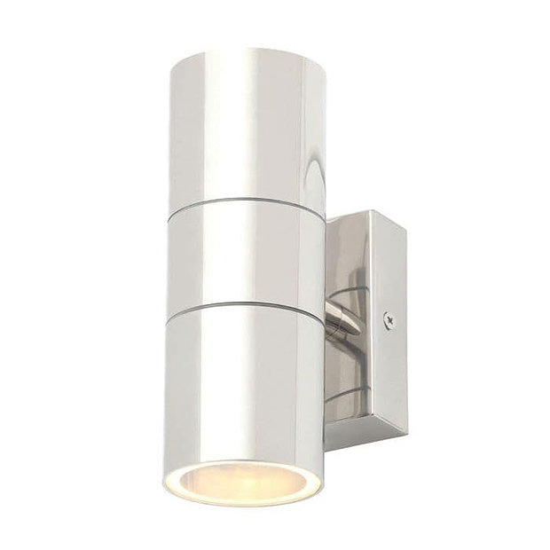 Revive Outdoor Polished Stainless Steel Up & Down Wall Light