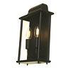 Revive Outdoor Slim Black Wall Lantern  In Bathroom Large Image