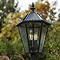 Revive Outdoor Solar Bronze 6-Panel Tall Post Lantern  Feature Large Image