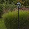 Revive Outdoor Solar Bronze 6-Panel Tall Post Lantern  In Bathroom Large Image
