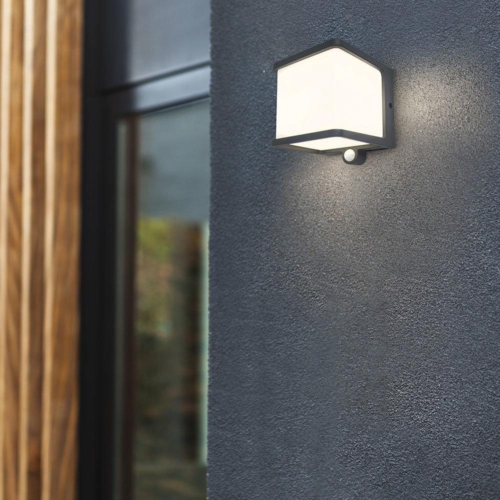 Revive Outdoor Solar PIR Wall Light (W110 x L129 x H110mm)  Feature Large Image
