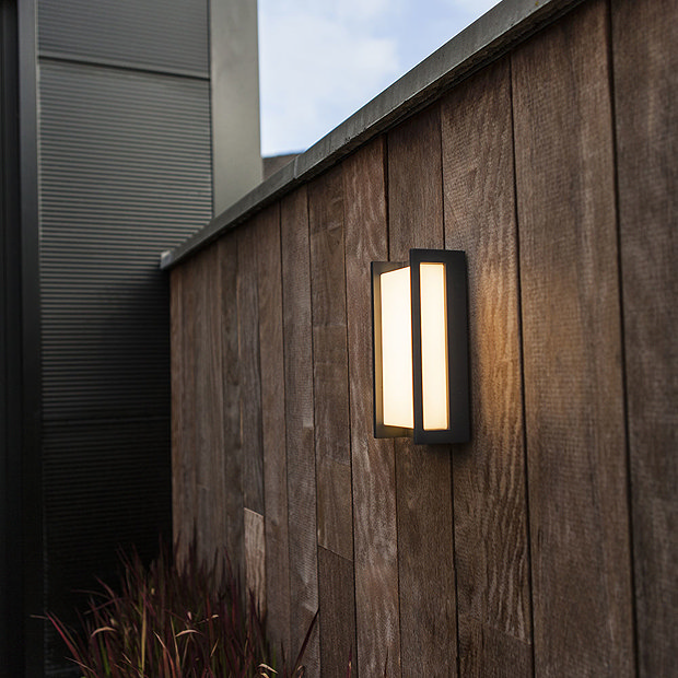Revive Outdoor Square Anthracite Wall Light  Feature Large Image