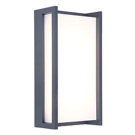 Revive Outdoor Square Anthracite Wall Light Large Image