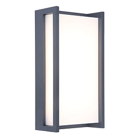 Revive Outdoor Square Anthracite Wall Light Large Image