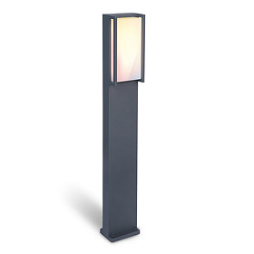 Revive Outdoor Square Dark Grey Bollard Light Large Image