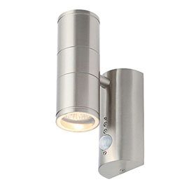 Revive Outdoor Stainless Steel PIR Up & Down Wall Light Medium Image