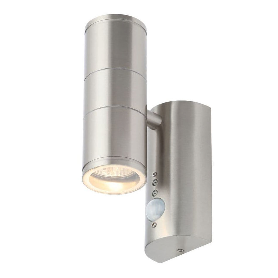 Revive Outdoor Stainless Steel PIR Up & Down Wall Light Large Image