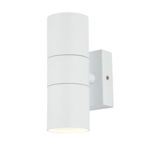 Revive Outdoor Textured White Up & Down Wall Light Large Image