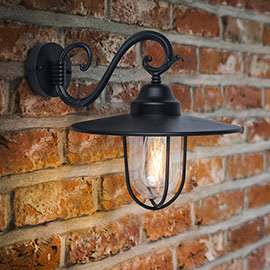 Revive Outdoor Traditional Black Coach Lantern Medium Image