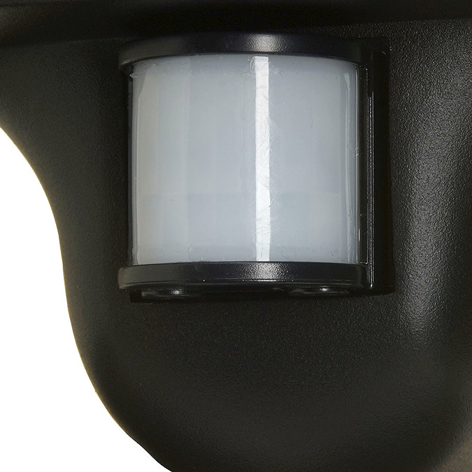 Revive Outdoor Traditional PIR Black Half Coach Lantern  Standard Large Image