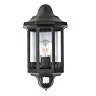 Revive Outdoor Traditional PIR Black Half Coach Lantern Large Image