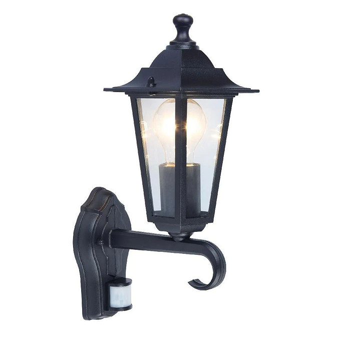 Revive Outdoor Traditional PIR Black Up Lantern  Feature Large Image