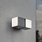Revive Outdoor Twin Rotatable Dark Grey Wall Light  Feature Large Image