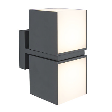 Revive Outdoor Twin Rotatable Dark Grey Wall Light  Profile Large Image