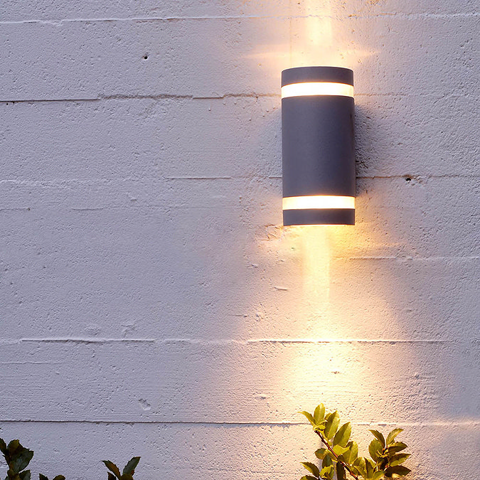 Revive Outdoor Up & Down Dark Grey Wall Light  Feature Large Image