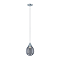 Revive Pendant Ceiling Light - Chrome with Smoke Grey Glass Shade