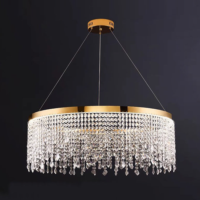 Revive Prestige Gold & Crystal Chandelier