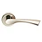 Revive Rise Round Door Lever Handles - Polished Nickel Large Image